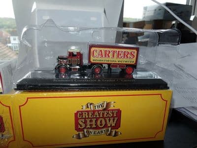 Atlas Fun Fair Circus  HU12 1/76 OO Scale Scammell Tractor & Trailer Carters Steam Fair