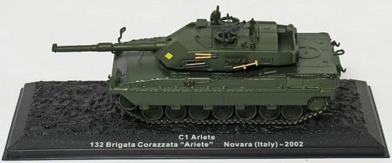 Atlas GJ12 1/72 Scale Tank Italy Italian C1 Ariete 132 Corazzata  Novara 2002