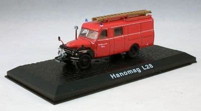 Atlas HY06 1/72 Scale Fire Engine Hanomag L28  Werksfeuerwehr Toging Fire Dept