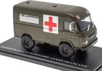 Atlas IXO NY53 1/43 Scale Renault Saviem 4 X 4 Sanitaire Arme Francaise Army Ambulance