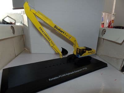 ATLAS JV4101 Oxford Diecast 1/76 OO Scale Eddie Stobart Rail Komatsu Excavator W122 MIMB