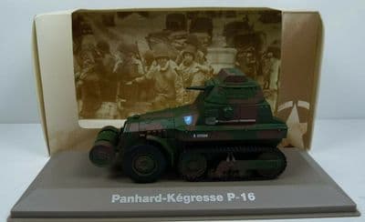 Atlas KP24 1/43 Scale French Army Panhard Kegresse P-16 Tank