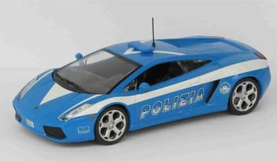 Atlas LH21 1/43 Scale Police Cars Lamborghini Gallardo Italy Mint on Blister
