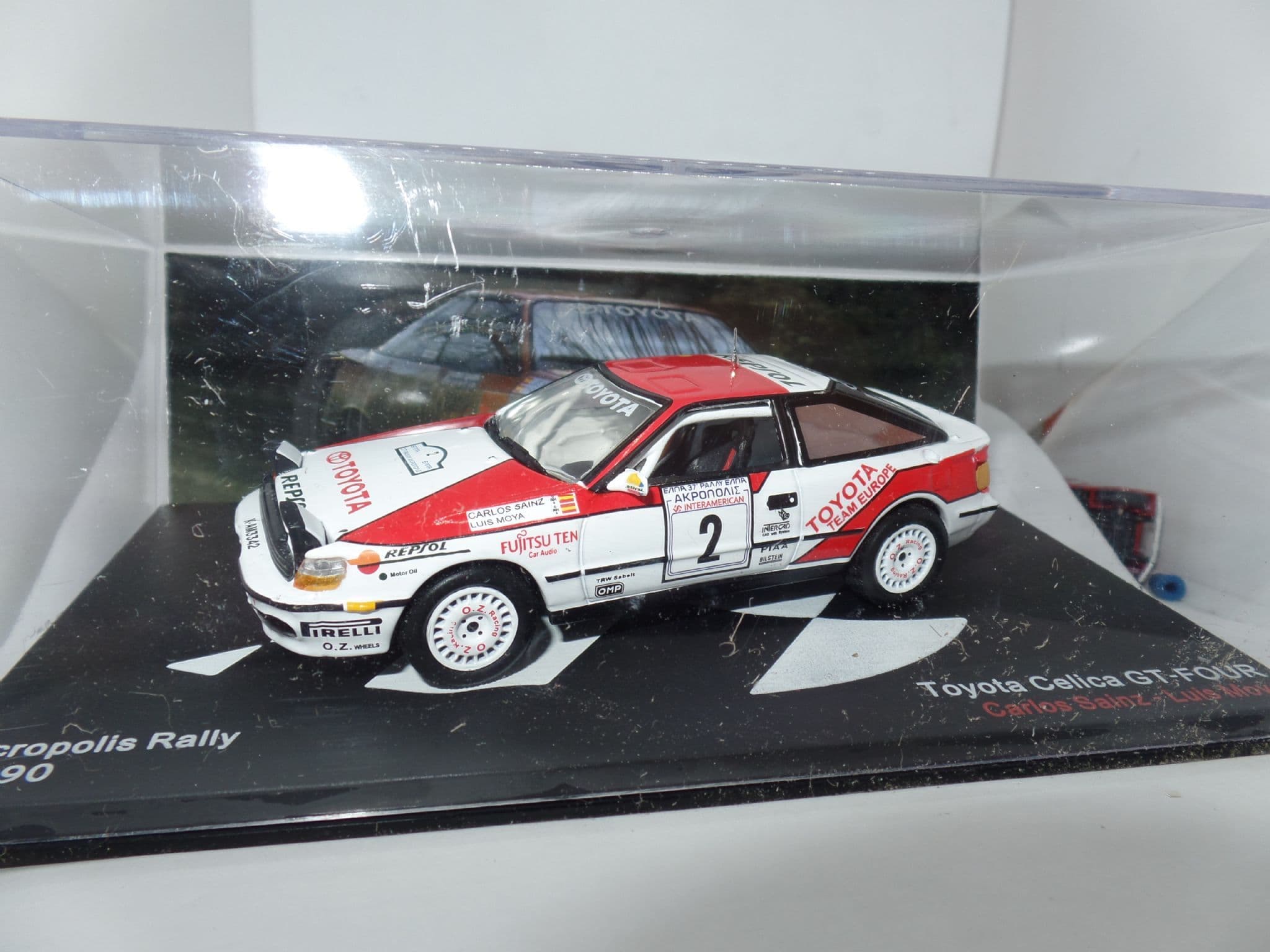 ATLAS LT04 1/43 Toyota Celica GT4 Rally Car Acropolis 1990 Carlos