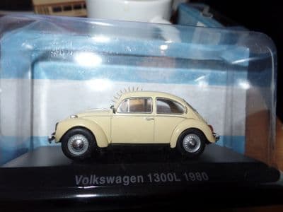Atlas LX28 1/43 O Scale Volkswagen Beetle 1300L 1980 Beige