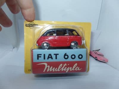 Atlas Mercury LY02 Fiat 600 Multipla Bicolor Red & Black Boxed