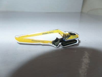 ATLAS Oxford Diecast Eddie Stobart Komatsu Excavator BADGE