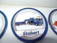 ATLAS Oxford Diecast World Eddie Stobart Set of Metal and Cork Drinks Coasters