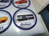 ATLAS Oxford Diecast World Eddie Stobart Set of Metal and Cork Drinks Coasters