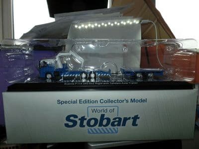 Atlas Oxford JV4115 1/76 EDDIE STOBART SCANIA P114 RIGID & TANDEM AXLE TRAILER