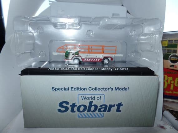 Atlas Stobart  JV4128 1/76 OO AMSS-ECO 350 Belt Loader Stacey Southend Airport