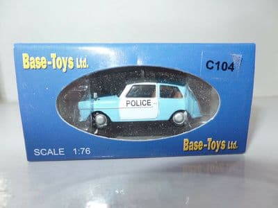 B T Models Base Toys C104 1/76 OO Scale Austin Farina A40 Birmingham Police