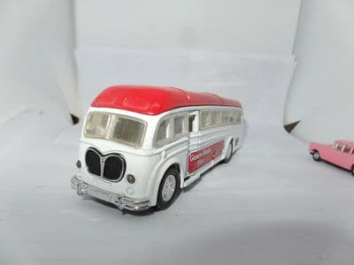 Bedford SB Like Bus SS 5856 Biscuit Bus Diecast Model Friction Drive UB