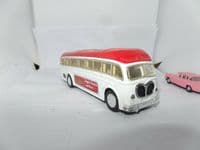 Bedford SB Like Bus SS 5856 Biscuit Bus Diecast Model Friction Drive UB