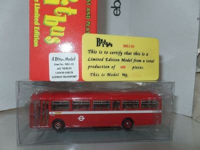 Britbus ME1-02 ME102 AEC Merlin Bus London Transport Route 244 Southgate MIMB