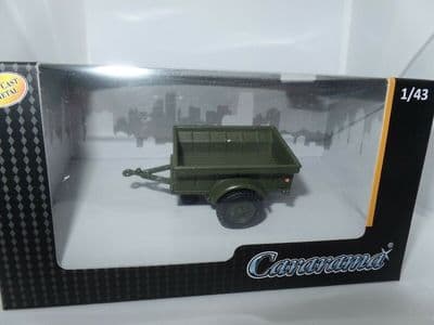 Cararama 1/43 O Scale 251PND-MI-T Div. 1/4 Ton USA US Army Military Trailer 1944