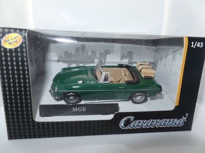 Cararama 1/43 O Scale 4-10110 MG MGB Open Green Luggage Rack