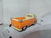 Cararama 1/43 O Scale 4-13441 Volkswagen VW Transporter T1 Pick Up Orange Grey