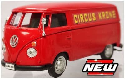 Cararama 1/43 O Scale 4-13461 Volkswagen VWSamba Van Circus Krone