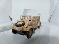 Cararama 1/43 O Scale 4-90640  VW Kubel Kubelwagen Type 82 German Africa Korps Sand Open