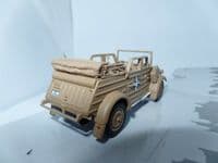 Cararama 1/43 O Scale 4-90640  VW Kubel Kubelwagen Type 82 German Africa Korps Sand Open