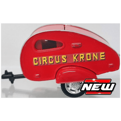 Cararama 1/43 O Scale 4-93117 Teardrop Tear Drop Caravan Circus Krone