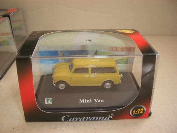 Cararama 1/72 Scale Leyland Mini Estate Van Countryman Green Brown Limeflower