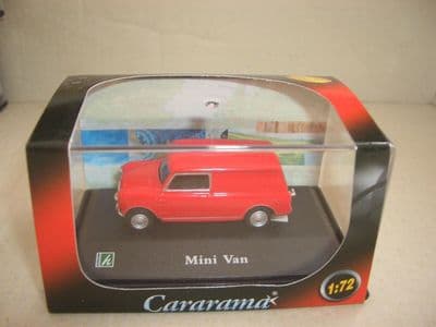 Cararama 1/72 Scale Leyland Mini Van Red