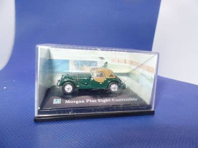 Cararama 1/72 Scale  Morgan Eight Plus Convertable British Racing Green