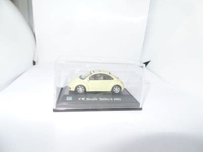 Cararama 1/72 Scale New Volkswagen VW Beetle Turbo S 2002 Pale Green Yellow