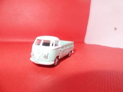Cararama 1/72 Scale Volkswagen VW Transporter T1 Pick up Pickup Light Green & White UB