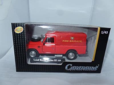 Cararama 4-51750 1/43 O Scale  Land Rover III 109 Soft Top Fire & Rescue Brigade MIMB