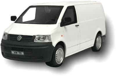 Cararama 4-62040 1/43 O Scale  Volkswagen VW T5 Panel Van Dealer White
