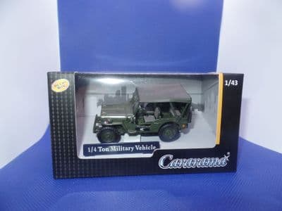 Cararama 4-91852  NECAF 1/43 O Scale 1/4 Ton Military Vehicle Netherlands Closed Top
