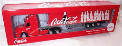 Cararama Oxford CR043CC 1/50 Volvo NH12 Fridge Trailer Coca Cola Bottles Red