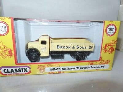 Classix EM7602 1/76 OO Ford Thames Dropside Truck  Brook & Sons