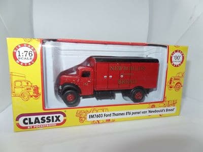Classix EM7603 1/76 OO Ford Thames Box Van Truck Newbould Newbould's Bread