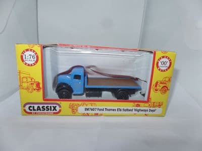 Classix EM7607 1/76 OO Ford Thames ET6 Flatbed Truck Highway Dept