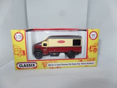 Classix EM76113 1/76 OO Ford Thames ET6 Box Panel Van Truck  British Railways Midland
