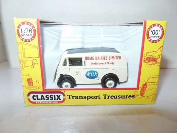 Classix EM76605 1/76 OO Scale Austin 101 Van Milk Float Home Dairies