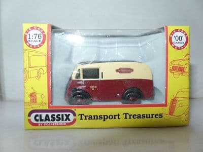 Classix EM76617 1/76 OO Scale Morris J Van British Railways Maroon Cream 1403 M