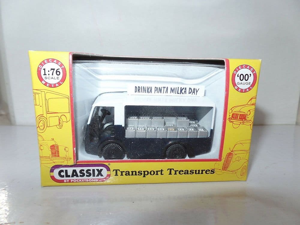 Classix EM76669 1/76 OO Scale NCB Electric Milk Float Express Dairies Pinta