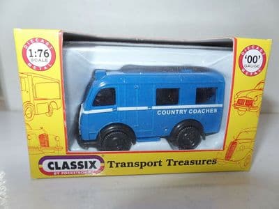 Classix EM76696 1/76 OO Scale Austin K8 3 Three Way Van Country Coaches Mini Bus