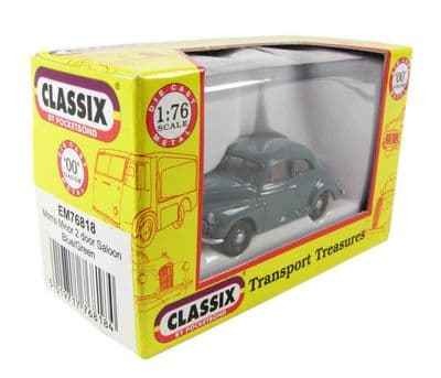Classix EM76818 1/76 OO Morris Minor 1000 2 Door Saloon Blue Green