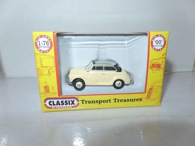 Classix EM76835 1/76 OO Scale Morris Minor 1000 Convertable Yellow Hood Down
