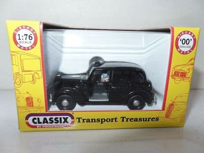 Classix EM76843 1/76 OO Scale Austin FX3 London Taxi Cab Black 1958