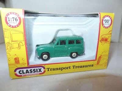 Classix EM76859 1/76 OO Scale Austin A35 Estate Green