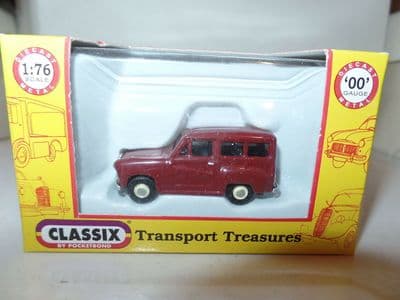 Classix EM76861 1/76 OO Scale Austin A35 Estate Maroon