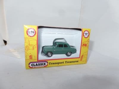Classix EM76867 1/76 OO Scale Ford  Anglia 2 Door Mid Green 1953-7