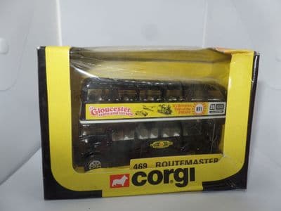 Corgi 1/64 London Routemaster Bus Gloucester Train Toy Sale Swap Meet Worn Box